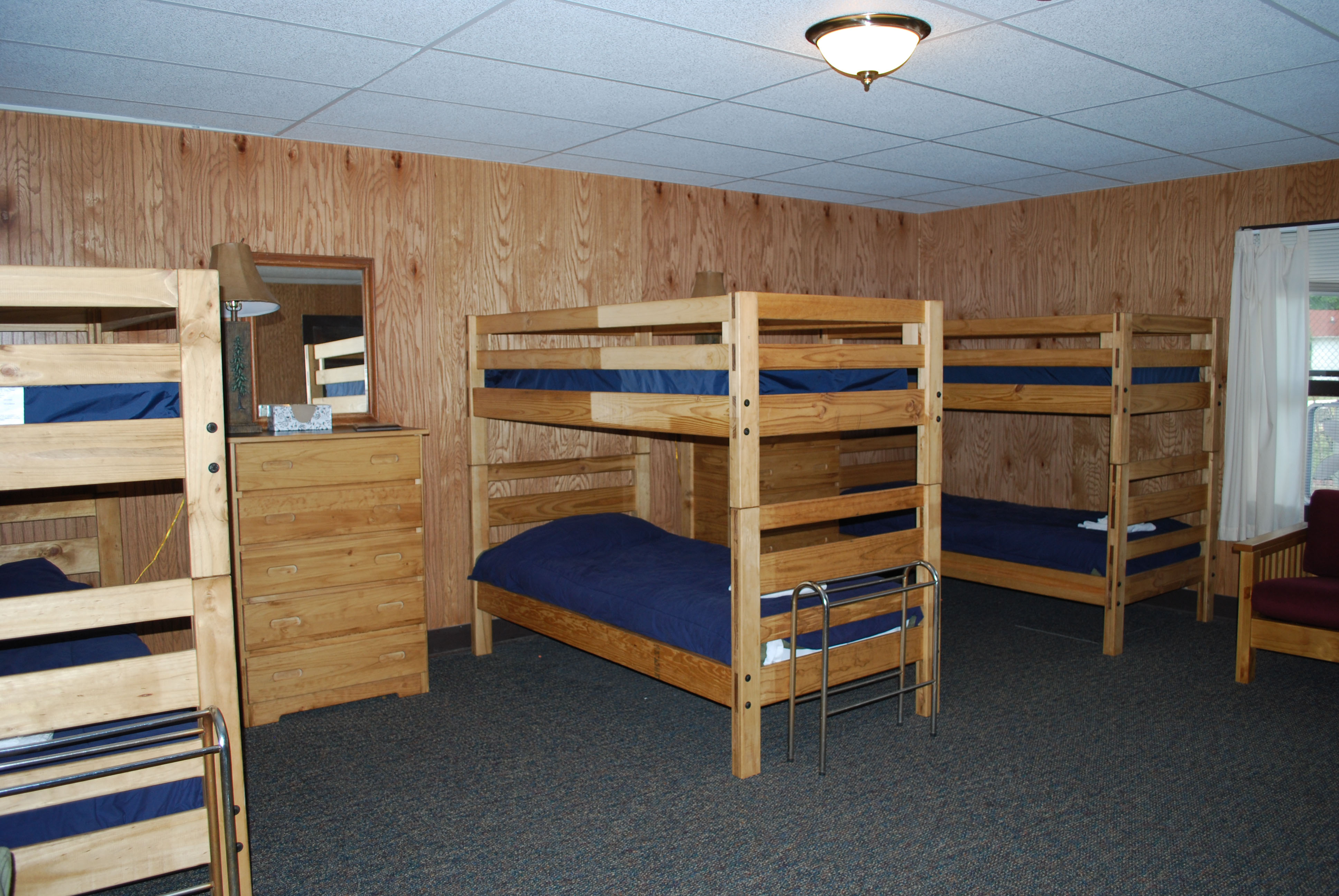 Hickory interior with bunkbeds
